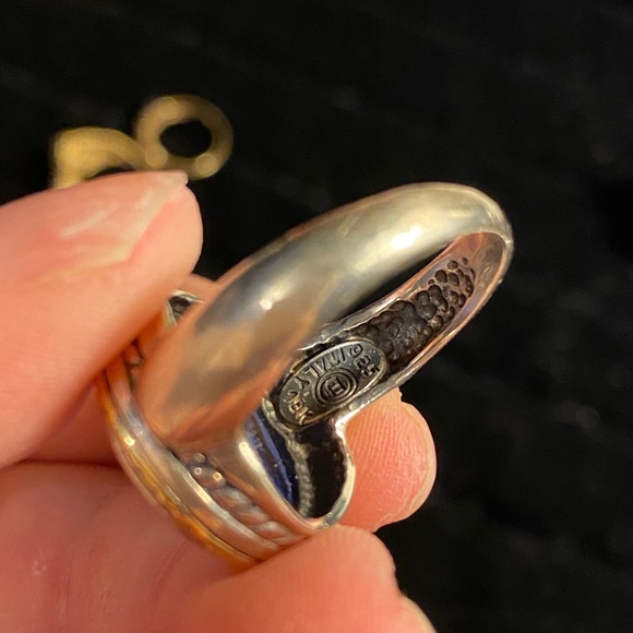 Intaglio Ring- Sterling and 18K yellow gold - Picture 5 of 5